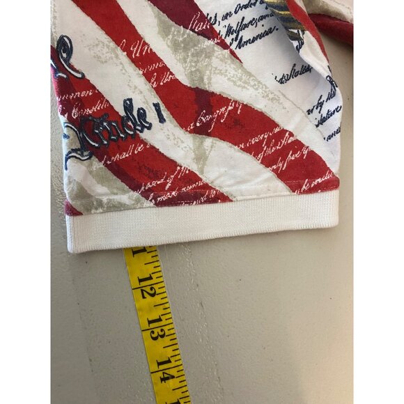 Vintage Cotton Traders Sport American Flag Polo Shirt Cotton Medium - Picture 9 of 9